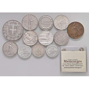 Lots - WORLD COINS Lotto di 13 monete d'argento e rame. N...