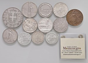 Lots - WORLD COINS Lot of 13 silver and copper coins. N...