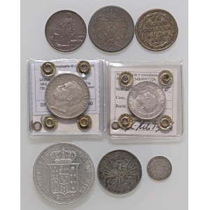 Lots - Lotto di 8 monete di varie zecche italiane. Non si...