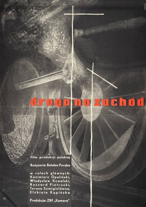 Maurycy Stryjecki, Droga na Zachód, plakat filmowy, 1961