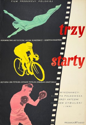 Witold Chmielewski, Three starts, movie poster, 1955
