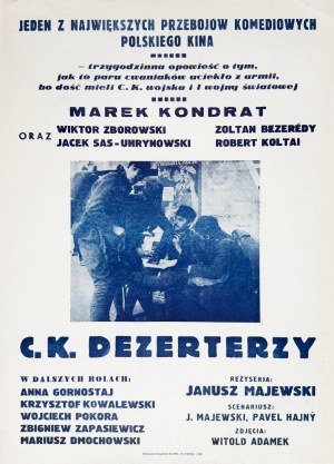 C.K. Deserters, movie poster, 1989