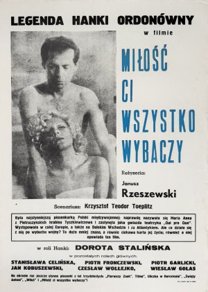 Love will forgive you everything, film poster, 1984