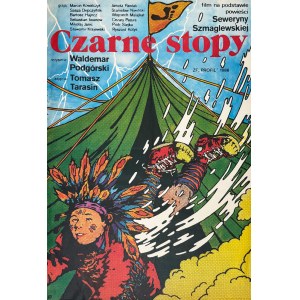 Janusz Obłucki, Czarne stopy, plakat filmowy, 1986