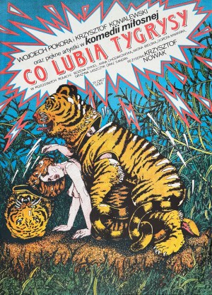 Janusz Obłucki, What tigers like, movie poster, 1989