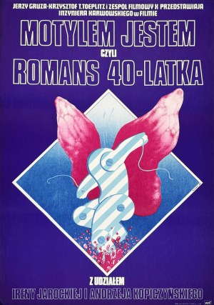 Marek Goebel, I am a butterfly or the romance of a 40-year-old, movie poster, 1976