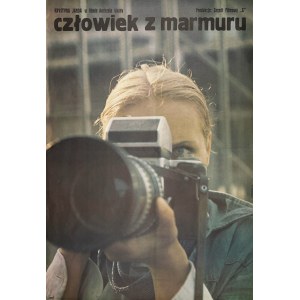 Człowiek z marmuru, plakat filmowy, 1976