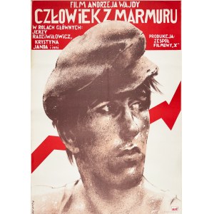 Człowiek z marmuru, plakat filmowy, 1976