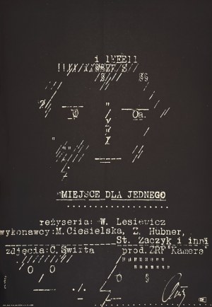 Waldemar Swierzy, A Place for One, movie poster, 1966