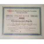 1910. [DISTRICT RAILROAD ZĄBKOWICE ŚL.-ZIĘBICE-NIEMCZA] FRANKENSTEIN-MUNSTERBERG-NIMPTSCHER KREISBAHN AKTIENGESELLSCHAFT