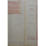 1929. WARSAW STEAM LOCOMOTIVE CONSTRUCTION COMPANY BEARER SHARE REGISTERED VICE CONSUL