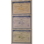 1935. COLLECTION OF 3 PLEDGE LETTERS OF THE LAND CREDIT SOCIETY IN WARSAW.