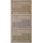 1935. COLLECTION OF 3 PLEDGE LETTERS OF THE LAND CREDIT SOCIETY IN WARSAW.