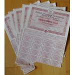 1993. COLLECTION OF 5 SHARES - ZAKŁADY PRZEMYSŁ CUKIERNICZY WAWEL S.A. IN KRAKÓW 1 MILLION ZLOTYS