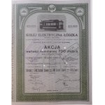 1926. LODZ ELECTRIC RAILROAD 700 ZLOTYS