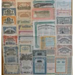 1865. STREETCARS OF 5 CONTINENTS - A COLLECTION OF 102 STREETCAR STOCKS AND BONDS IN AN EXCLUSIVE ALBUM AND BOX