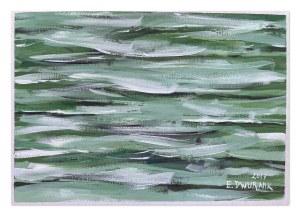 Edward Dwurnik (1943-2018), Sea in a Shade of Green