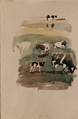 Ludwik Maciąg, Cows in the pasture