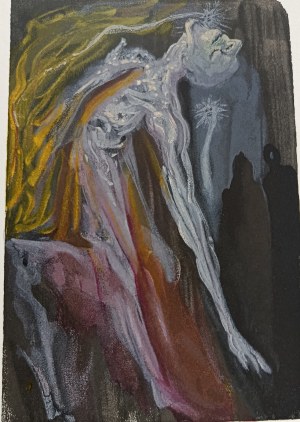 Salvador Dali, From the cycle Divine Comedy, Dante the Doubtful