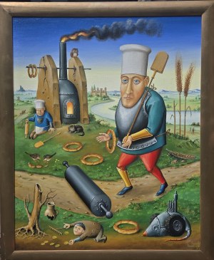Romuald KUŁAKOWSKI (1958), Travels of the Armored Baker, 2024