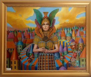 Krystian JANKOWSKI (1956), Mia and the dwarves, 2023