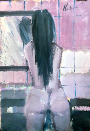 Jerzy KOWAL, Tiffany in the bath, 2017