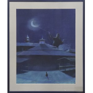 Jacek PALUCH (1953), Na placu nocą, 2024