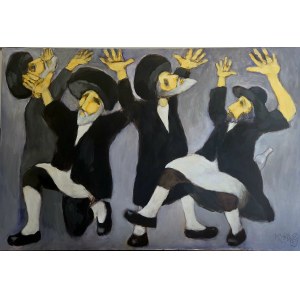 Miro WHITE (1966), Hasidim dance, 2018