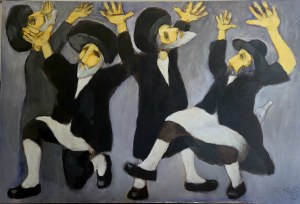 Miro WHITE (1966), Hasidim dance, 2018