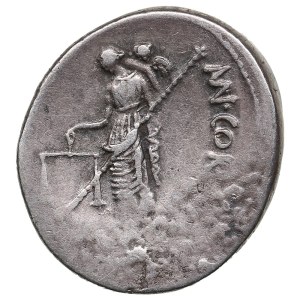 Roman Republic (Rome) AR Denarius c.46 BC - Mn. Cordius Rufus