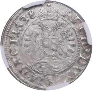 Austria, Holy Roman Empire (Vienna) 3 Kreuzer 1638 - Ferdinand III (1637-1657) - NGC MS 62