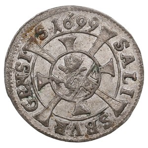 Austrian States, Bishopric of Salzburg 1 Kreuzer 1699 - Johann Ernst von Thun-Hohenstein (1687-1709)