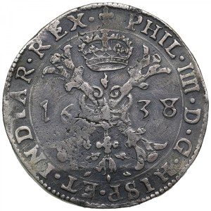 Spanish Netherlands, County of Flanders (Bruges) 1 Patagon 1638 - Philip IV (1621-1665)