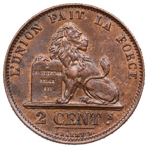 Belgium (Brussels) 2 Centimes 1876 - Leopold II (1865-1909)