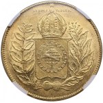 Brazil, Empire 20 000 Reis 1850/49 - Pedro II (1831-1889) - NGC AU 58