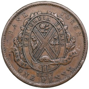 Canadian provinces, Lower Canada 2 Sous / 1 Penny 1837 - Bank of Montreal