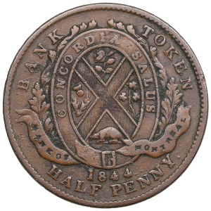 Canada, United Province (Soho mint) ½ Penny 1844 - Bank of Montreal