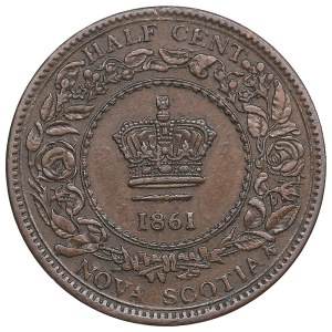 Canadian provinces, Nova Scotia ½ Cent 1861 - Victoria (1842-1901)