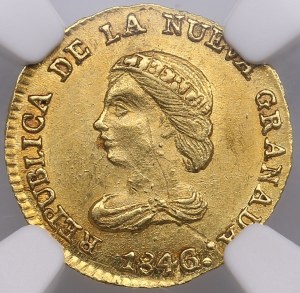 Colombia (Bogota) 1 Peso 1846/2 - NGC MS 63