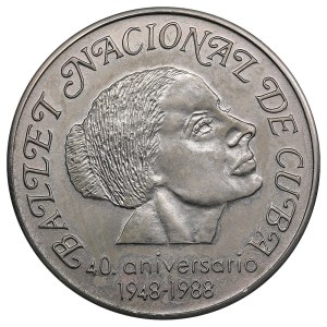 Cuba (Havana) 1 Peso 1988 - National Ballet