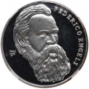 Cuba (Havana) 10 Pesos 2002 - Friedrich Engels - NGC PF 67 ULTRA CAMEO