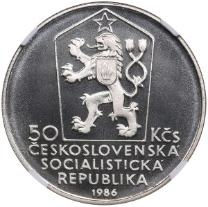 Czechoslovakia 50 Korun 1986 - Levoča - NGC PF 70 ULTRA CAMEO