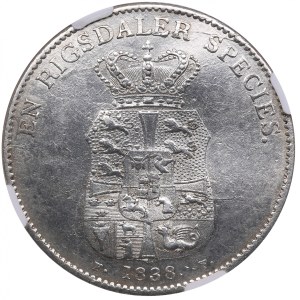 Denmark (Altona) 1 Speciedaler 1838 - Frederik VI (1808-1839) - NGC AU DETAILS