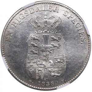 Denmark (Altona) 1 Speciedaler 1838 - Frederik VI (1808-1839) - NGC AU DETAILS