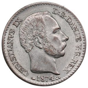 Denmark (Copenhagen) 4 Skilling Rigsmont 1874 - Christian IX (1863-1906)