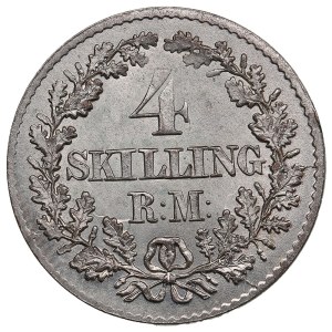 Denmark (Copenhagen) 4 Skilling Rigsmont 1874 - Christian IX (1863-1906)
