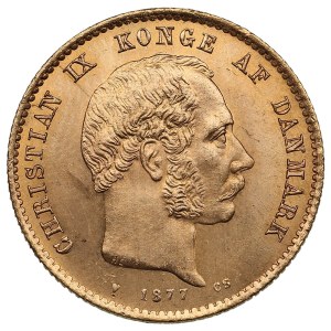 Denmark (Copenhagen) 20 Kroner 1877 - Christian IX (1863-1906)