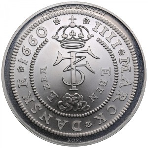 Denmark Silver Modern Medallic Imitation of 4 Marks 1660 (XX c. - XXI c.)