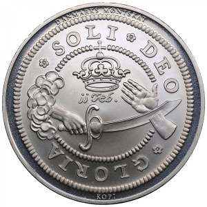 Denmark Silver Modern Medallic Imitation of 4 Marks 1660 (XX c. - XXI c.)