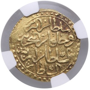 Ottoman Empire, Eyalet of Egypt (Cairo) AV Zeri Mahbub 1763 - Mustafa III (AH 1171-1187 / 1757-1774 AD) - NGC MS 62